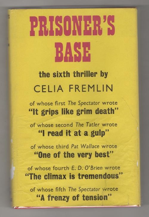 Prisoner's Base by Celia Fremlin (First Edition) Golancz File Copy
