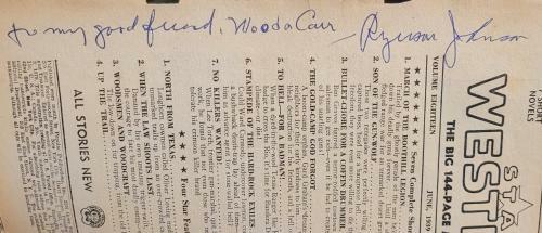 Star Western Nov 1939 Signed by W. Ryerson Johnson