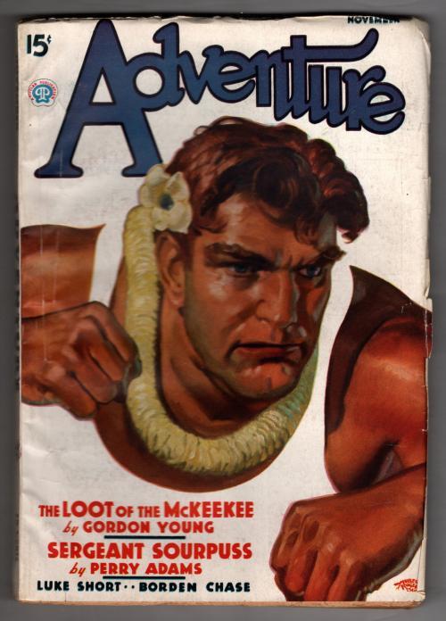 Adventure Nov 1936 H. Rodgers Cvr; Luke Short "Rustler's Range"