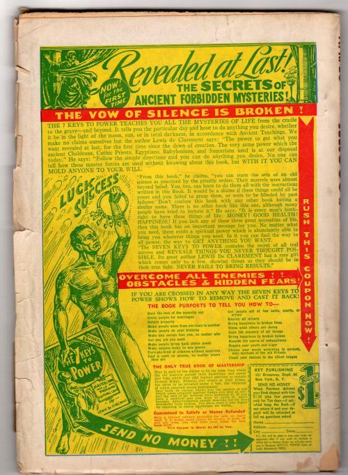 Argosy Apr 15, 1939 G.J. Rozen Cvr, Zagat Sci  Fi