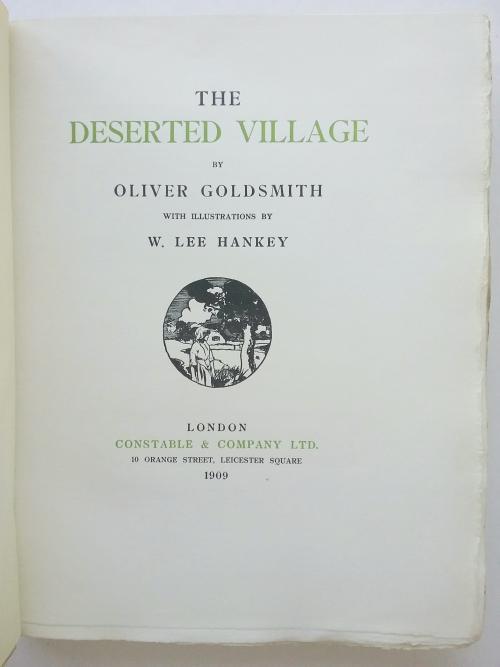 The Deserted Village by Oliver Goldsmith (Limited Edition) Signed