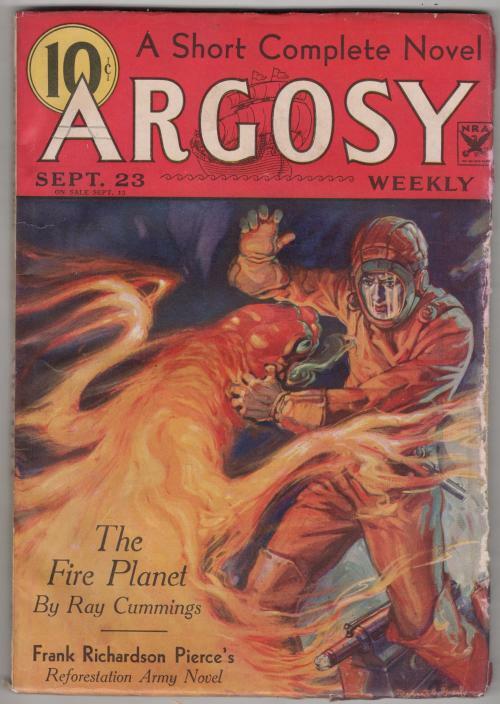 Argosy September 23 1933 Robert A. Graef Cvr; Ray Cummings; Max Brand