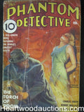 Phantom Detective  February 1937  Gruesome Wild cvr; The Torch of Doom