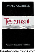 Testament by David Morrell SIGNED 1st- High Grade