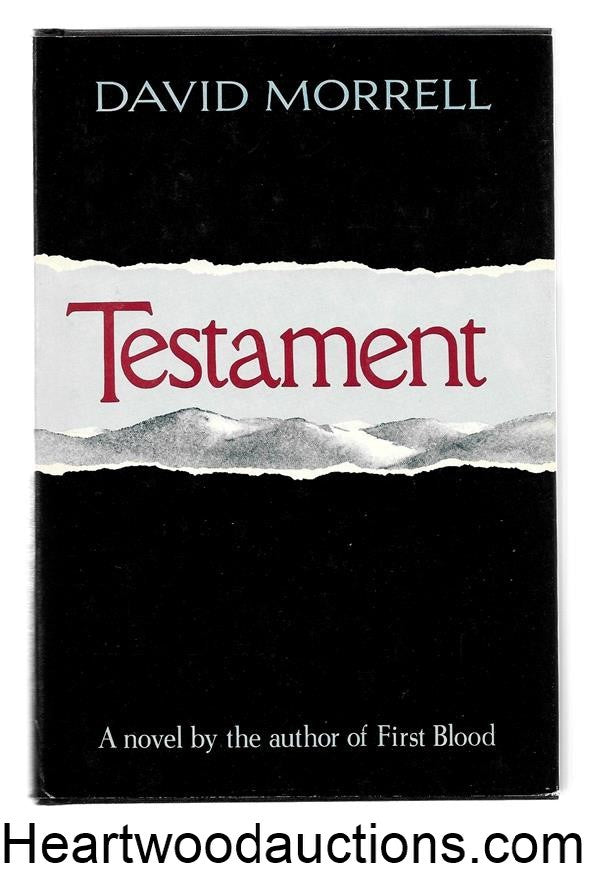 Testament by David Morrell SIGNED 1st- High Grade