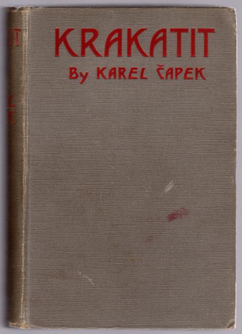 Krakatit by Karel Capek (First Edition)