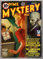 Dime Mystery Nov 1942 A Hearse of Another Color - High Grade - Pulp