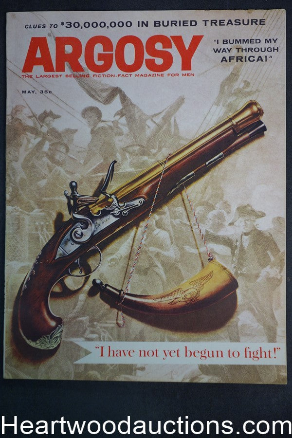 "Argosy" May 1959 , Marilyn Monroe article, Hugh Pentecost, Ed Valigursky - High