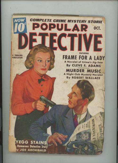 Popular Detective Oct 1938 Parkhurst Art, Murder Music