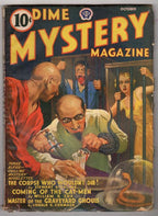 Dime Mystery Oct 1940 Weird Menace Cvr, Donald G. Cormack, Stewart Sterling
