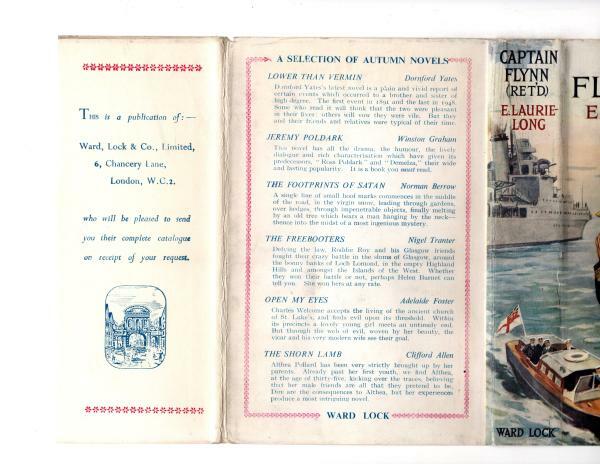 Captain Flynn (Ret'd) by E. Laurie Long (First Edition) Rare DJ Publisher's Copy