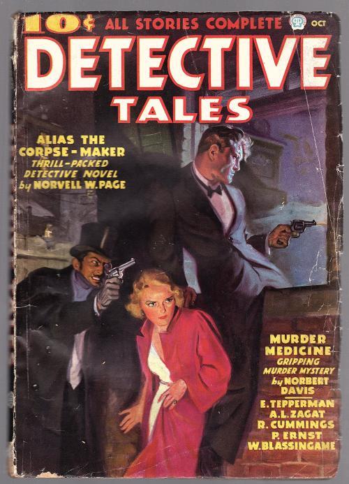 Detective Tales Oct 1936 Alias the Corpse Maker - Pulp