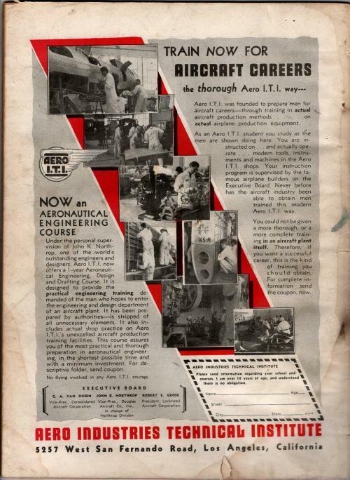 Air Trails Mar 1938 Pulp Frank Tinsley Cvr; Bill Barnes Air Novel by George L...