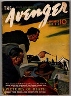 The Avenger Nov 1941 Lenosci Shoot Out at Graveyard Cvr Robeson - Pulp