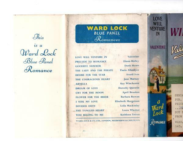 Love Will Venture In by Valentine (First Edition) Ward Lock File Copy