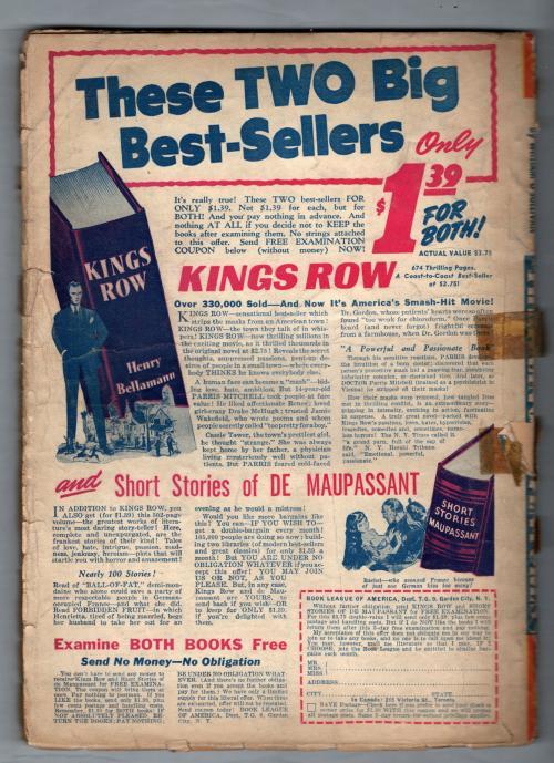 Thrilling Adventures Sep 1942 Earle K. Bergey War Cvr; Harold F. Cruickshank