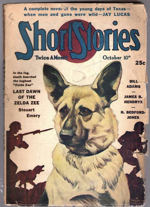 Short Stories Oct 10 1944 German Shepard Cvr,H.B Jones