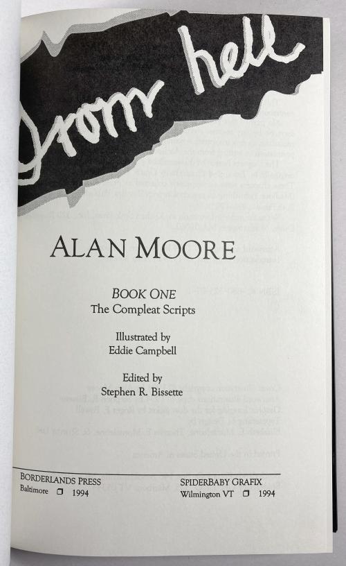 FROM HELL: The Compleat Scripts by Alan Moore (Limited) Slipcase Signed