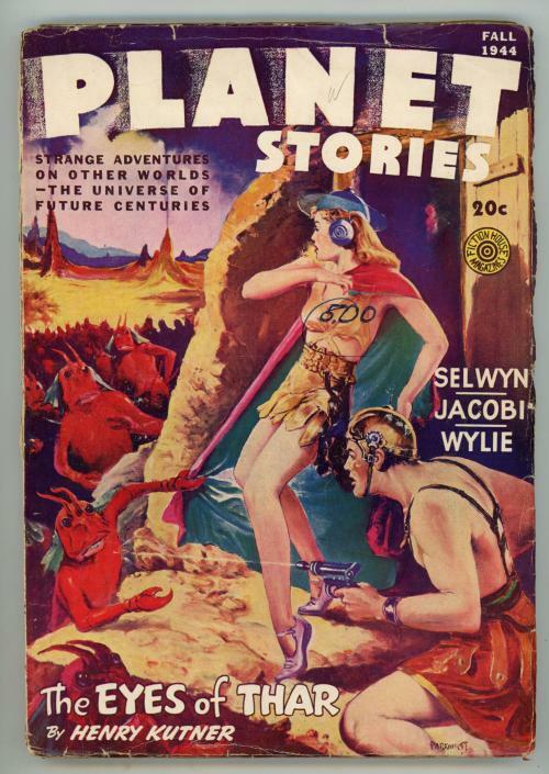 Planet Stories 1944 Fall GGA Cover by Parkhurst; Jacobi