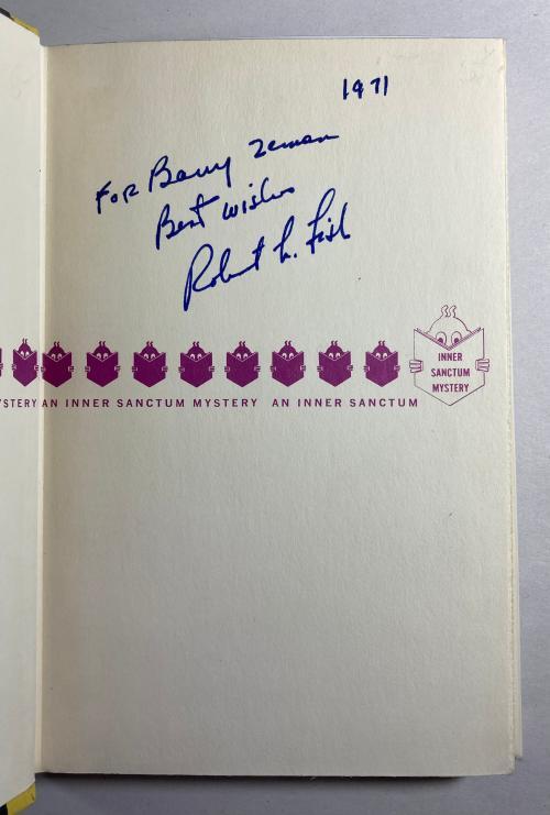 The Diamond Bubble by Robert L. Fish (First Edition) Debut Novel Signed