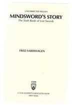 Mindsword's Story by Fred Saberhagen (Uncorrected Proof) Signed