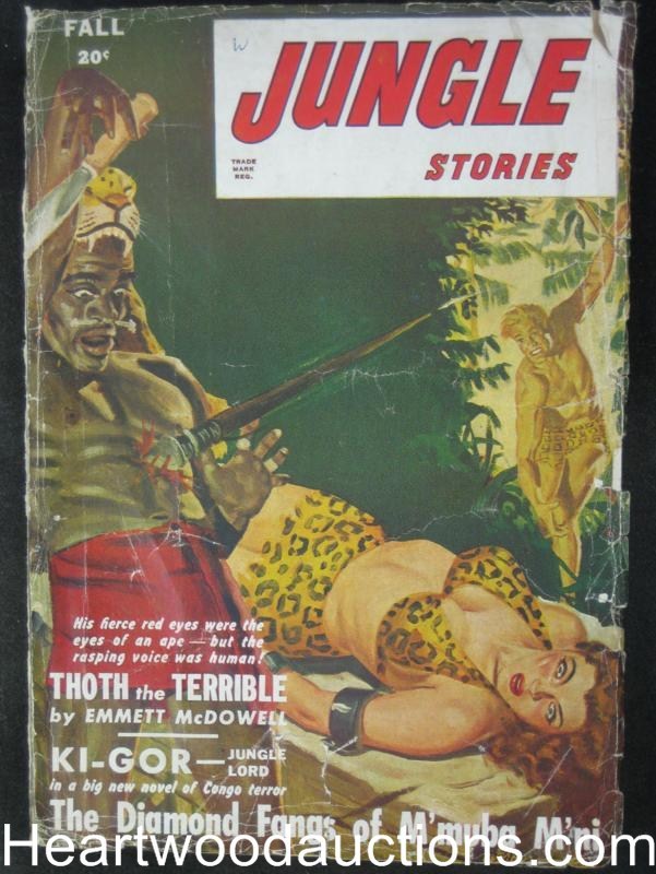 Jungle Stories  Fall 1947  Classic Wild Cover;