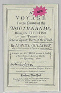 A New Voyage to the Country of the Houyhnhnms by Lemuel Gulliver (1st)