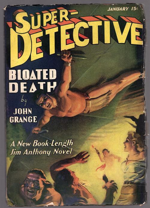 Super Detective Jan 1941 HJ Ward GGA Bondage cover; Jim Anthony - Pulp