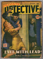 Private Detective"  June 1943 Robert Bellum, Laurence Donovan - Pulp