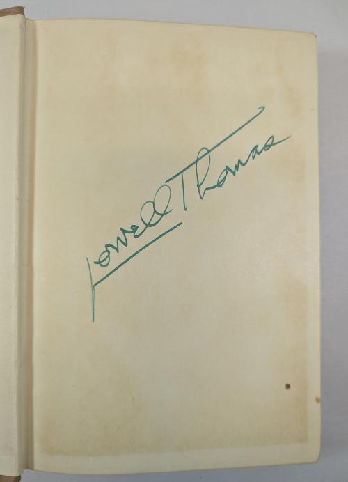 With Lawrence in Arabia by Lowell Thomas (Reprint Edition) Signed