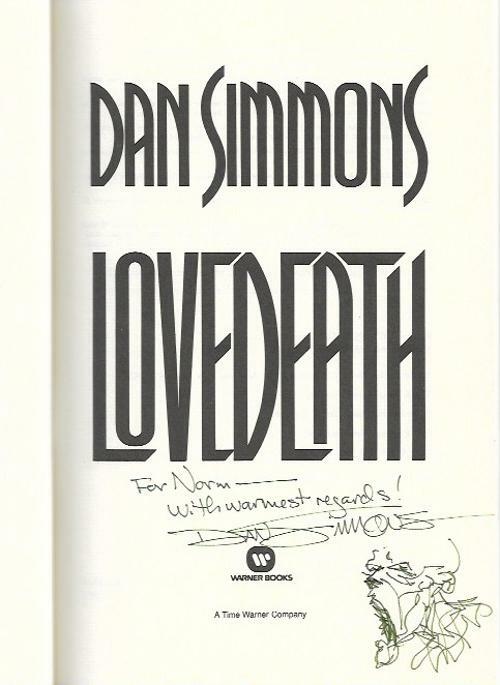 Lovedeath by Dan Simmons (First Edition) Signed