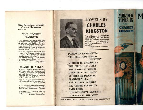 Murder Tunes In by Charles Kingston (First Edition) File Copy
