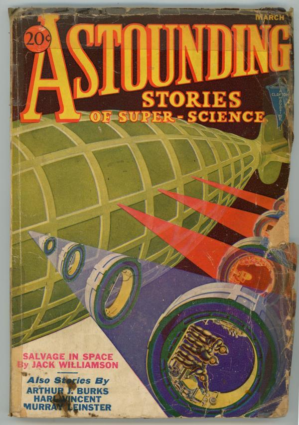 Astounding Mar 1933  Last Clayton Issue, Willaimson, Bates, Leinster