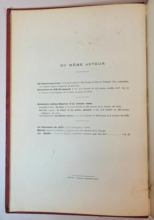 Les Robinsons Lunaires by G. le Faure (First Edition)