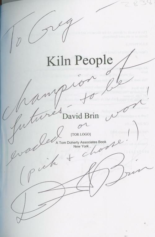Kiln People by David Brin (First Edition) Signed