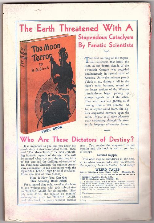 Weird Tales Nov 1932 J. Allen St. John Cvr; R.E. Howard; O.A. Kline - Pulp