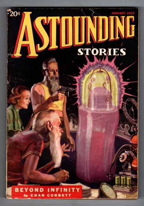 Astounding Stories" January 1937 Jack Williamson "The Blue Spot"