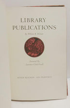 Library Publications by  William R. Holman