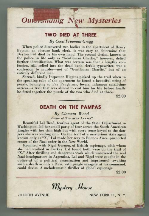 Murder in Five Columns by Frank Diamond (Scarce Title, First Edition)