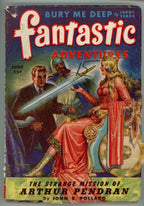 Fantastic Adventures Jun 1944 GGA Arthurian Inspired Cover Art Pulp