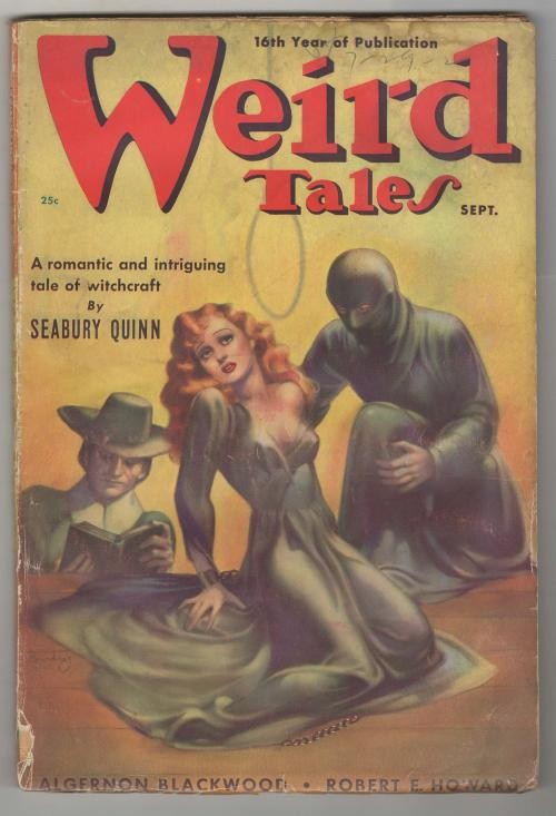 Weird Tales Sep 1938 Brundage Cvr; R.E Howard; Bloch; Lovecraft - Pulp
