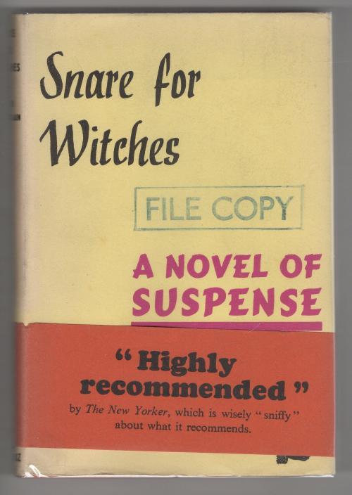 Snare for Witches by Elinor Chamberlain (First UK Edition) Publisher's File Copy