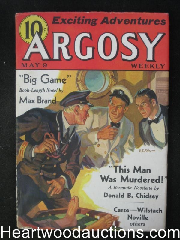 Argosy May 09, 1936 Crime Cvr, Max Brand - High Grade