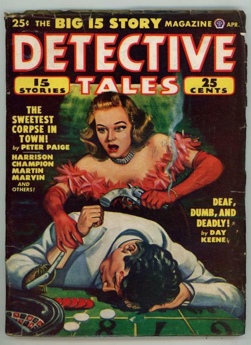 Detective Tales Apr 1948 Pulp GG Cover Art