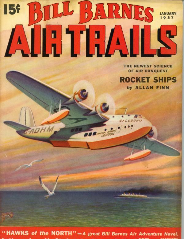 Bill Barnes Air Trails Jan 1937 Hawks of the North