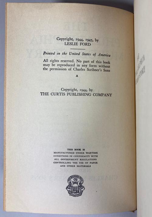The Philadelphia Murder Story by Leslie Ford (First Edition)