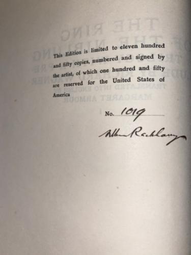 The Ring of Niblung by Richard Wagner, Arthur Rackham Art (Ltd) Signed