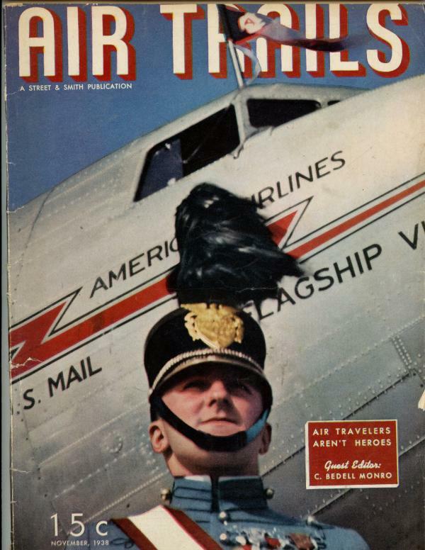 Air Trails Nov 1938 Guest Ed. C Bedell Monrov Pulp