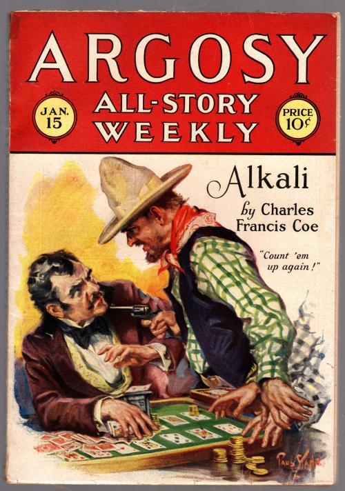 Argosy Jan 15, 1927 Fred MacIssac, Stahr Cvr