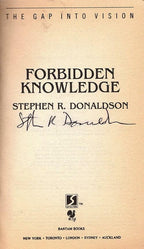 Forbidden Knowledge by Stephen R. Donaldson (First Printing)